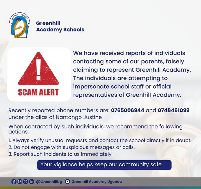 SCAM ALERT: Beware of Fraudulent Communications